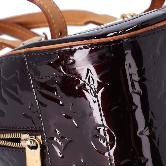 Louis Vuitton Summit Drive Monogram Vernis Handbag M93516 Amarante - Picture 5 of 9